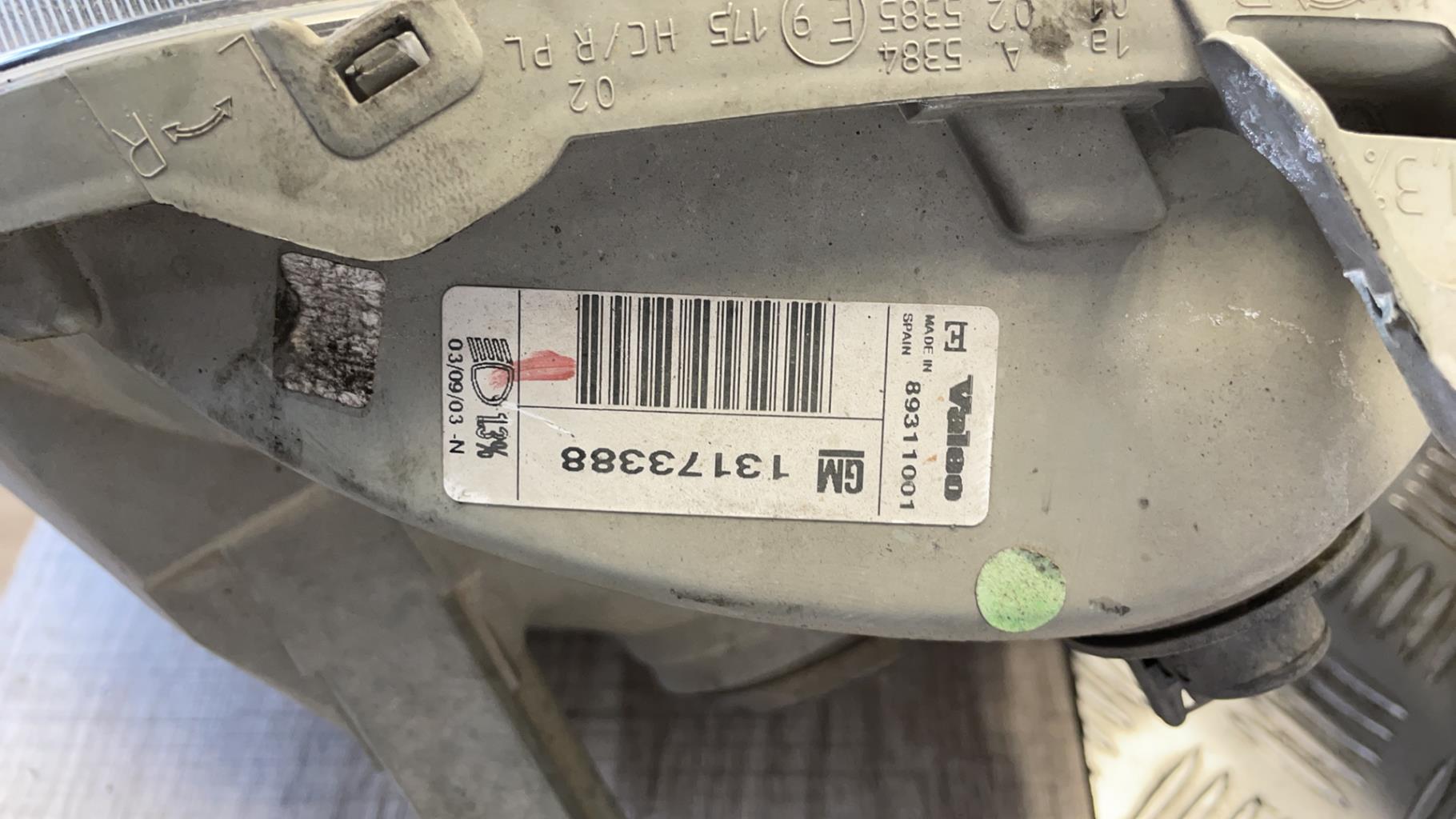 Gruppo ottico anteriore principale destro (luci)(faro) OPEL AGILA A Diésel - 1