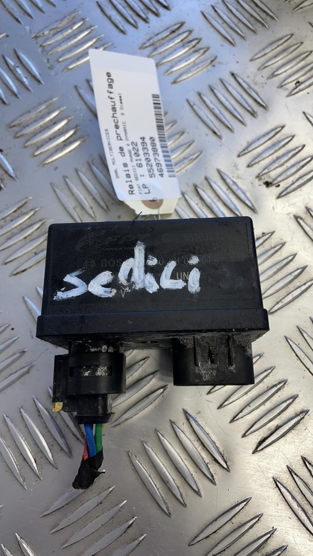 Relè candelette preriscaldamento FIAT SEDICI PHASE 2 Diésel - 1