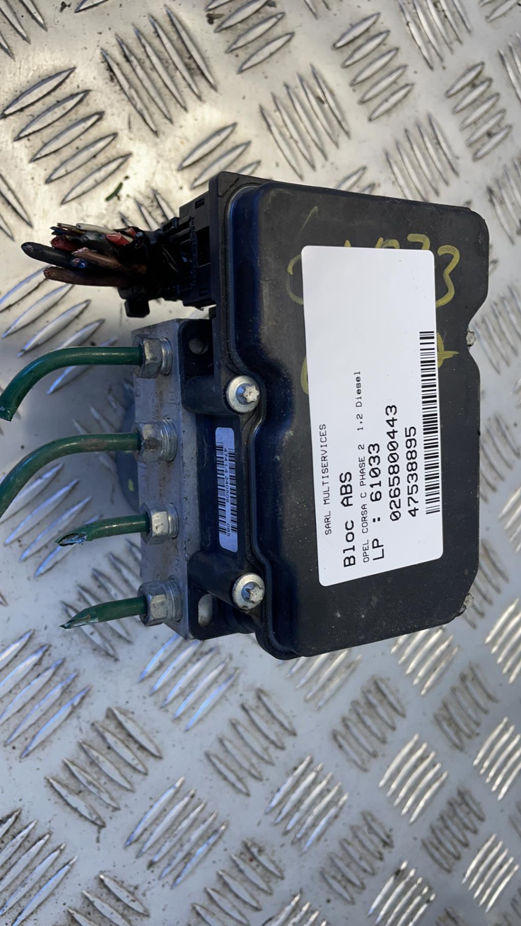 Blocco ABS (antibloccaggio freni) OPEL CORSA C PHASE 2 Diésel - 1