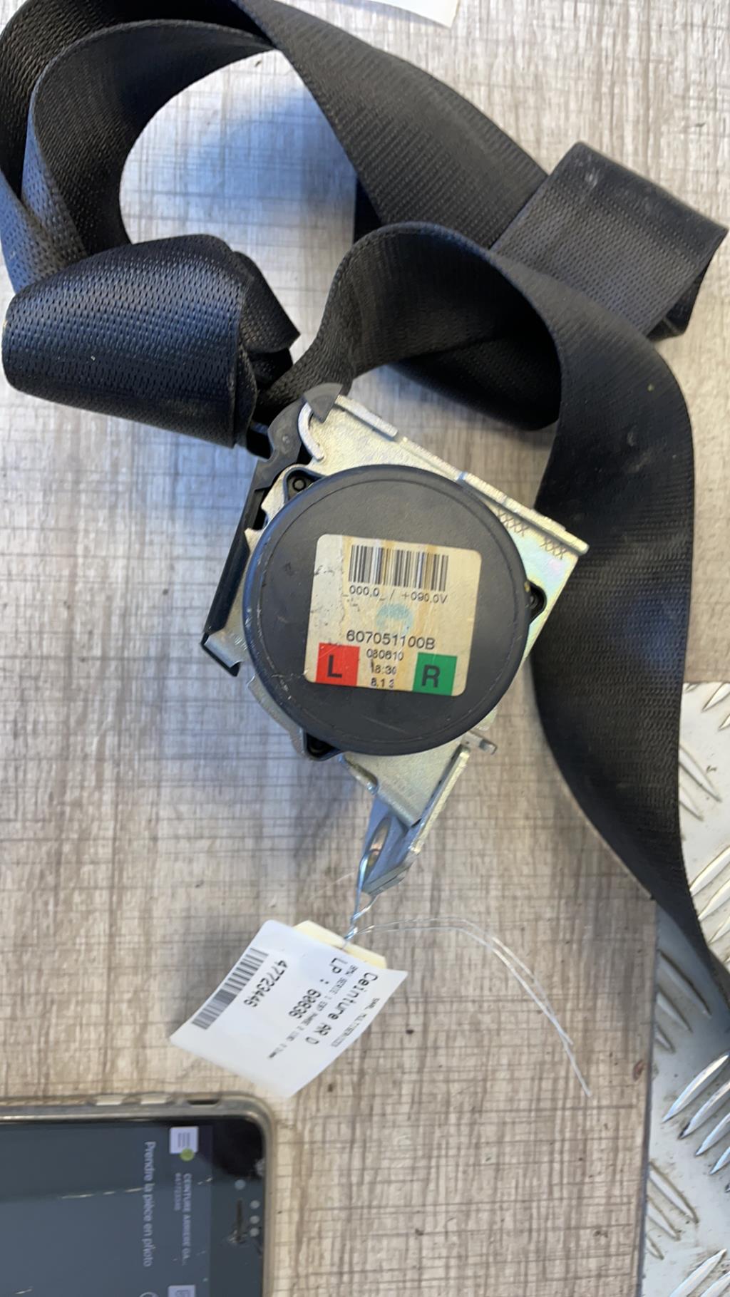 Cintura di sicurezza posteriore destra BMW SERIE 1 E87 PHASE 2 Diésel - 1