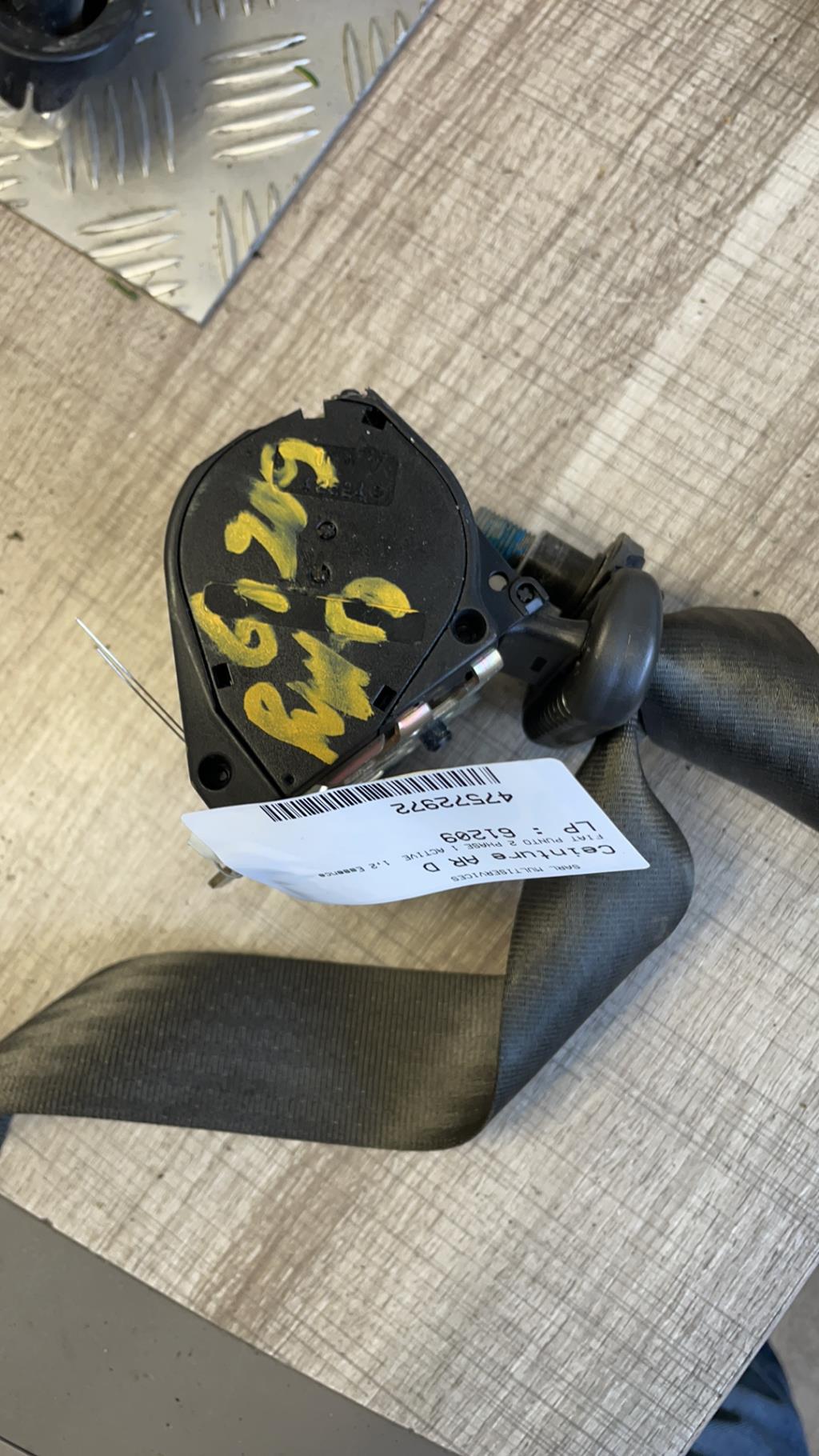 Cintura di sicurezza posteriore destra FIAT PUNTO 2 PHASE 1 Gasolina - 1
