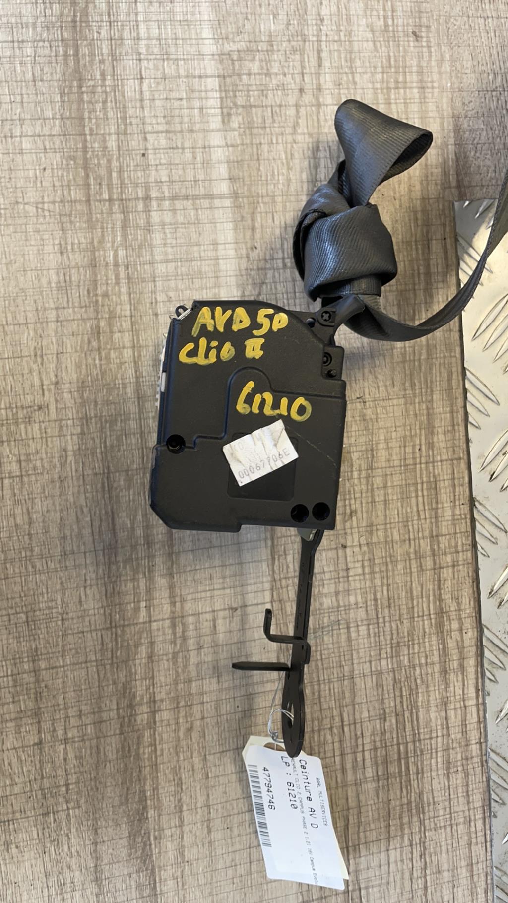 Cintura di sicurezza anteriore destra RENAULT CLIO 2 CAMPUS PHASE 2 Gasolina - 1