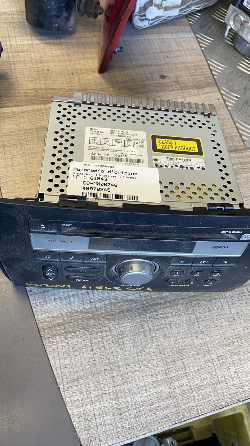 Autoradio originale SUZUKI SX4 1 Diésel - 1