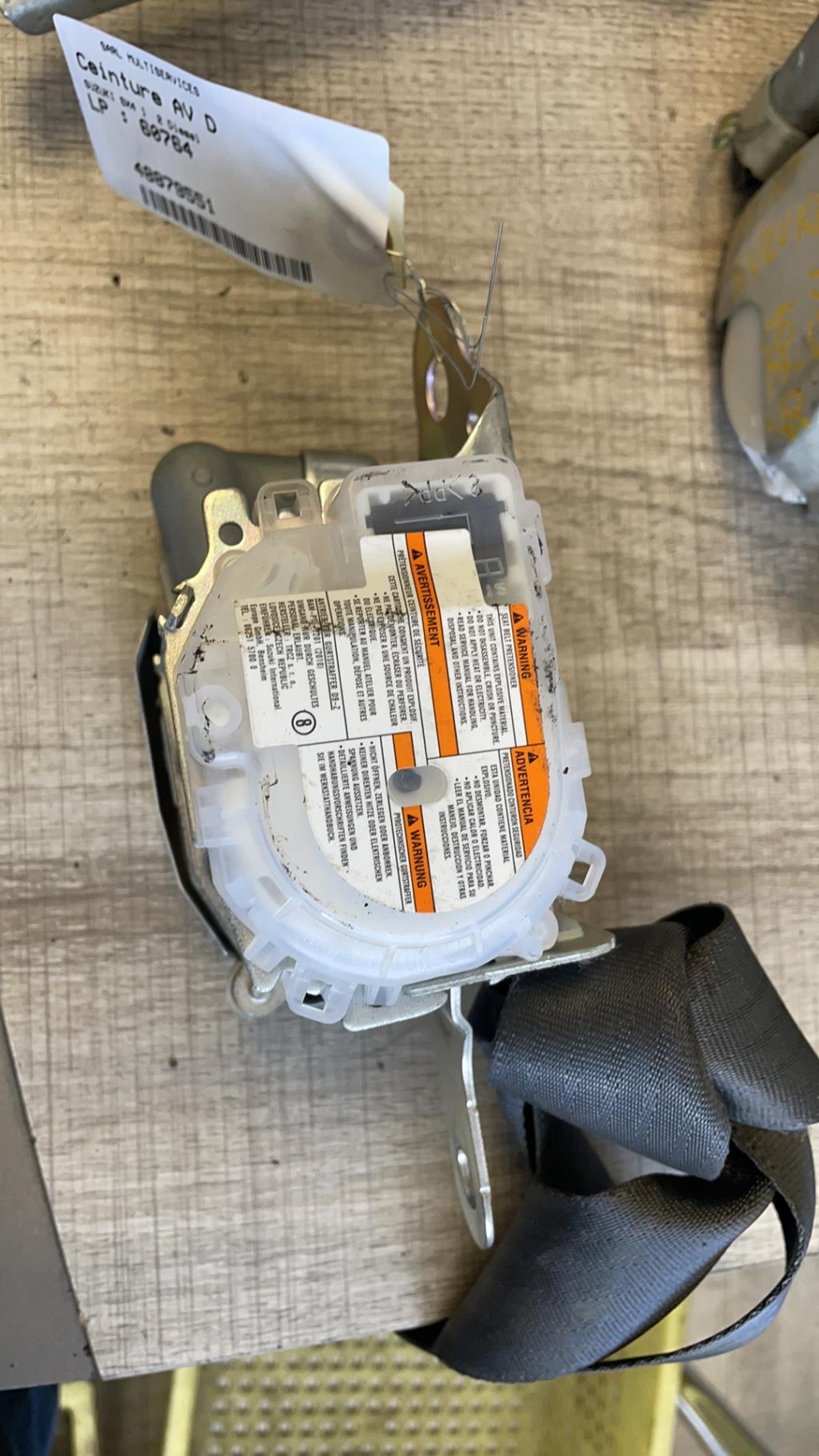Cintura di sicurezza anteriore destra SUZUKI SX4 1 Diésel - 1