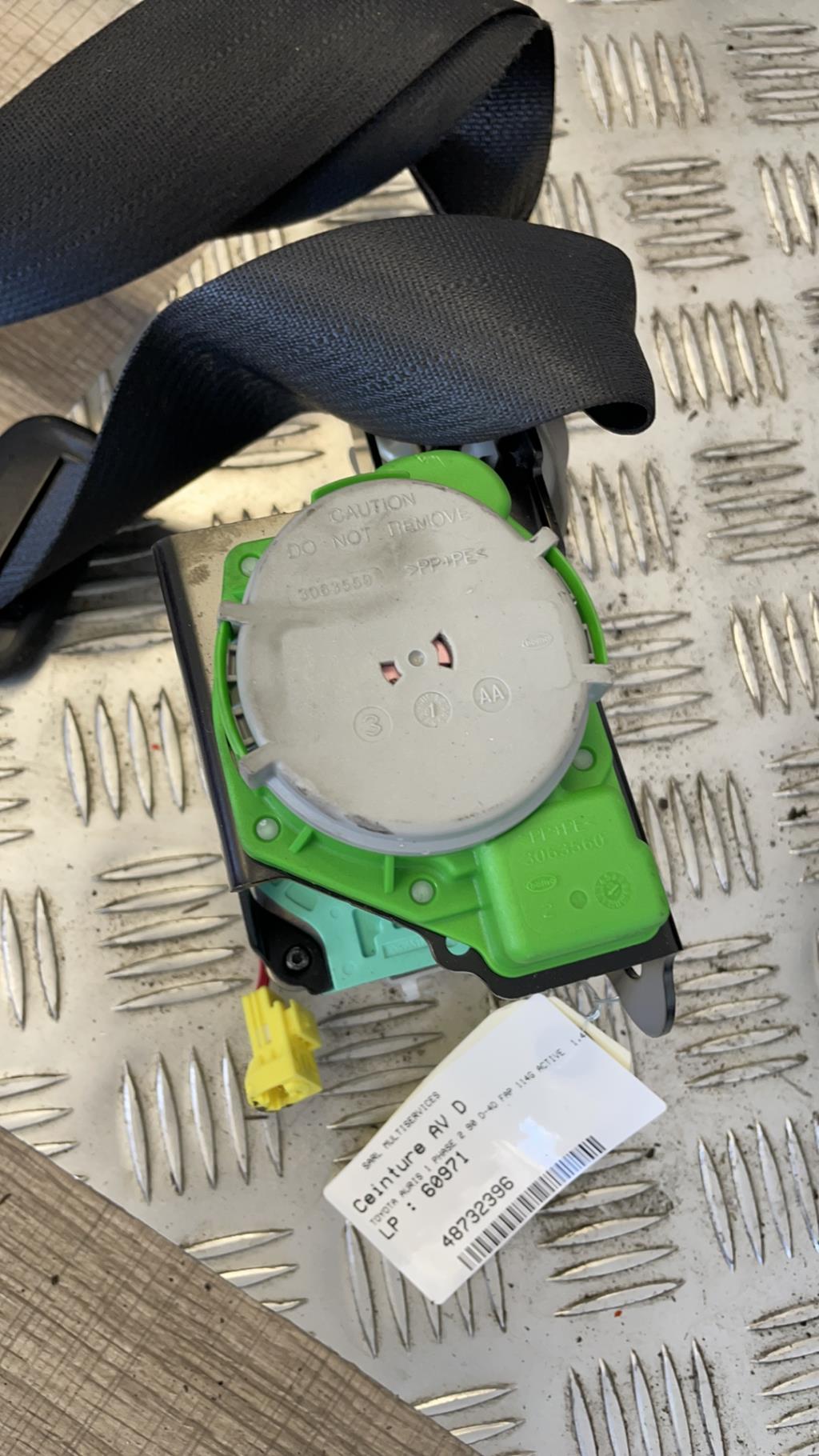 Cintura di sicurezza anteriore destra TOYOTA AURIS 1 PHASE 2 Diésel - 1