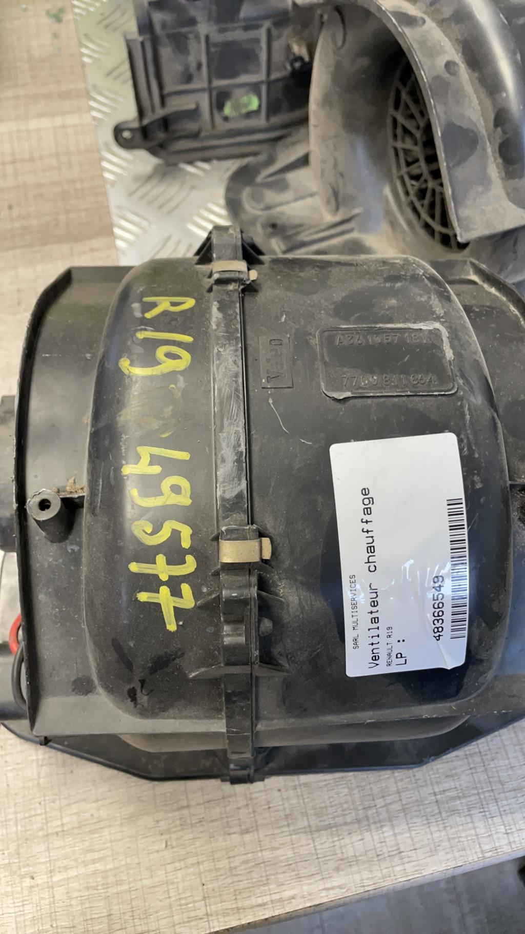 Ventilateur chauffage RENAULT R19 PHASE 1 Diesel - 1