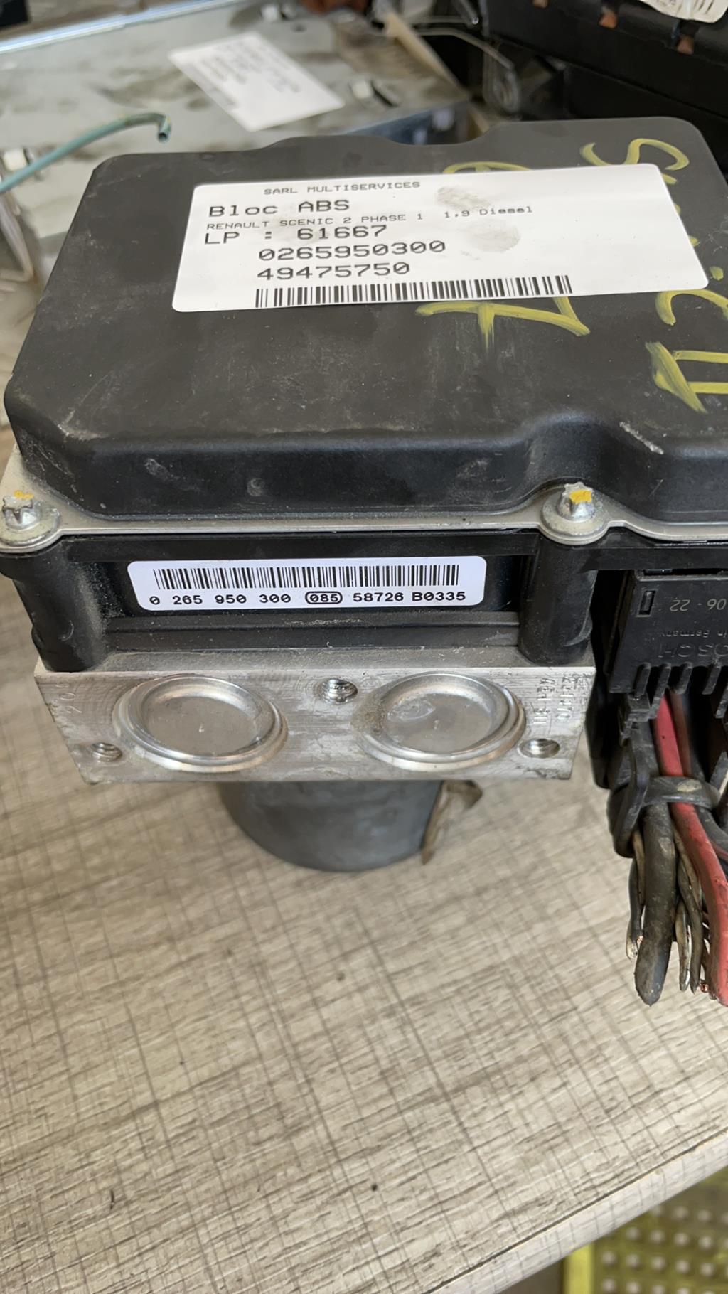 Blocco ABS (antibloccaggio freni) RENAULT SCENIC 2 PHASE 1 Diésel - 1
