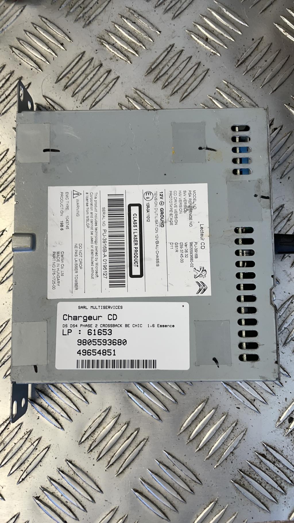 Chargeur CD DS DS4 1 PHASE 2 Essence - 1