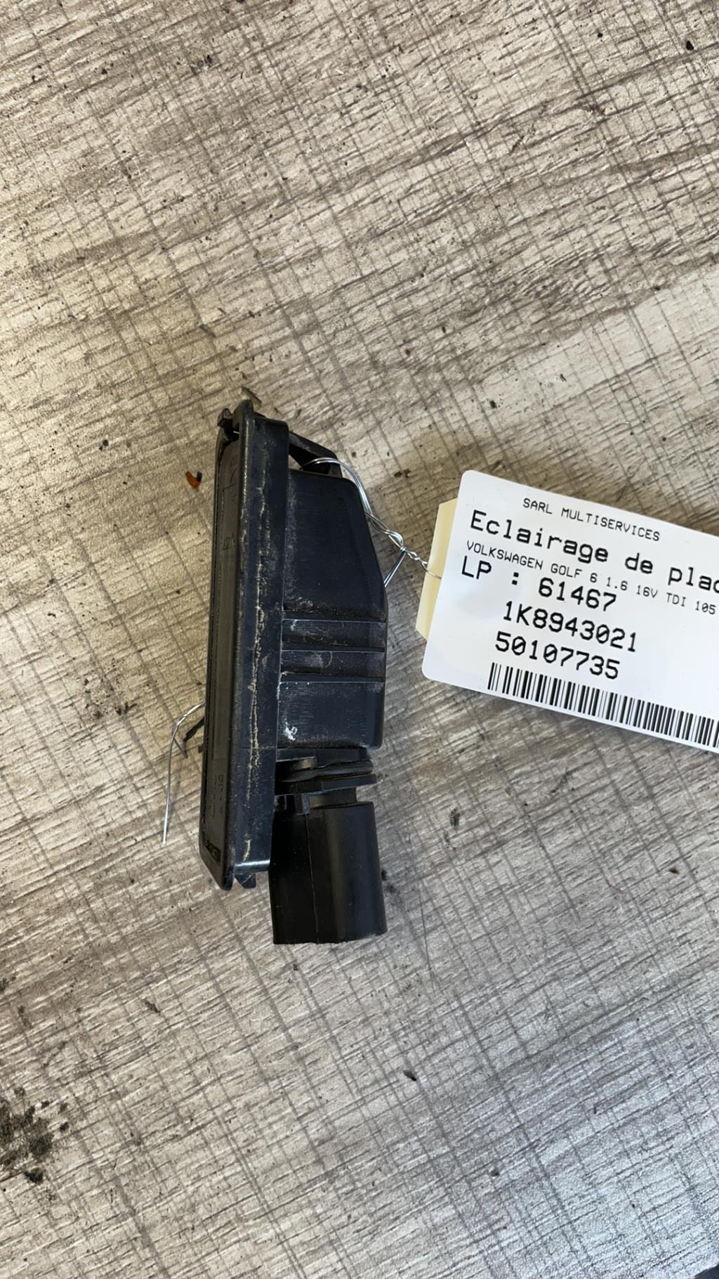 Eclairage de plaque VOLKSWAGEN GOLF 6 Diesel - 1