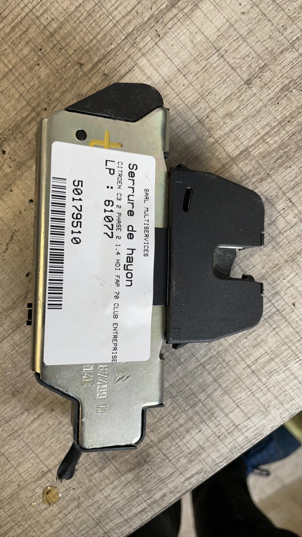 Serrure de hayon CITROEN C3 2 PHASE 1 Diesel - 1