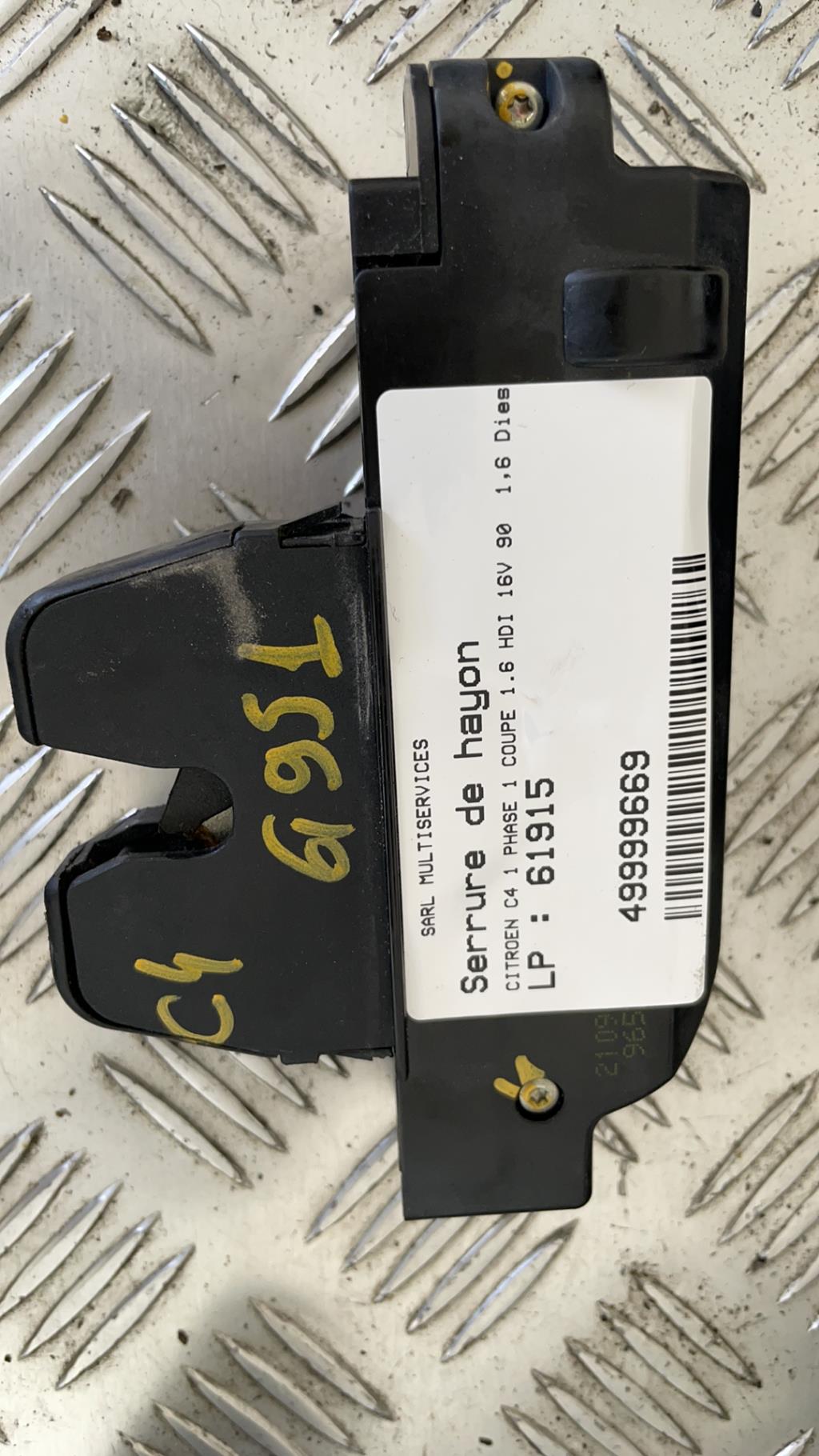 Serrure de hayon CITROEN C4 1 PHASE 1 COUPE Diesel - 1