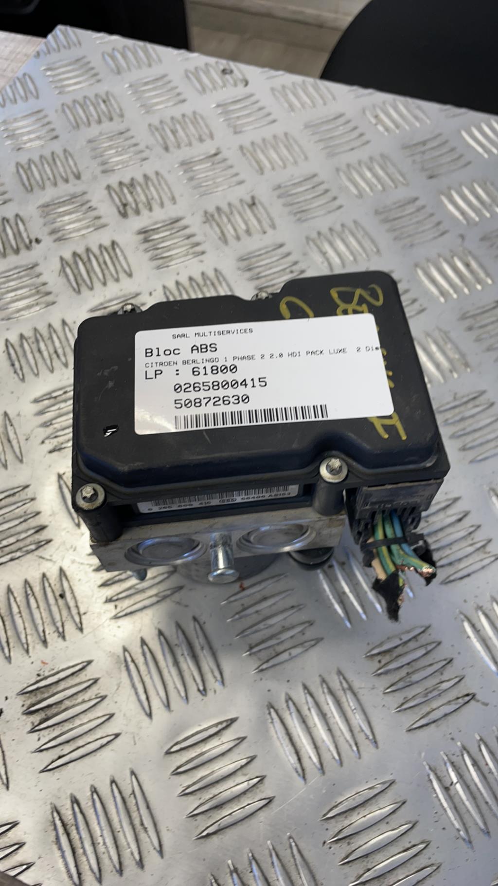 Blocco ABS (antibloccaggio freni) CITROEN BERLINGO 1 PHASE 2 Diésel - 1