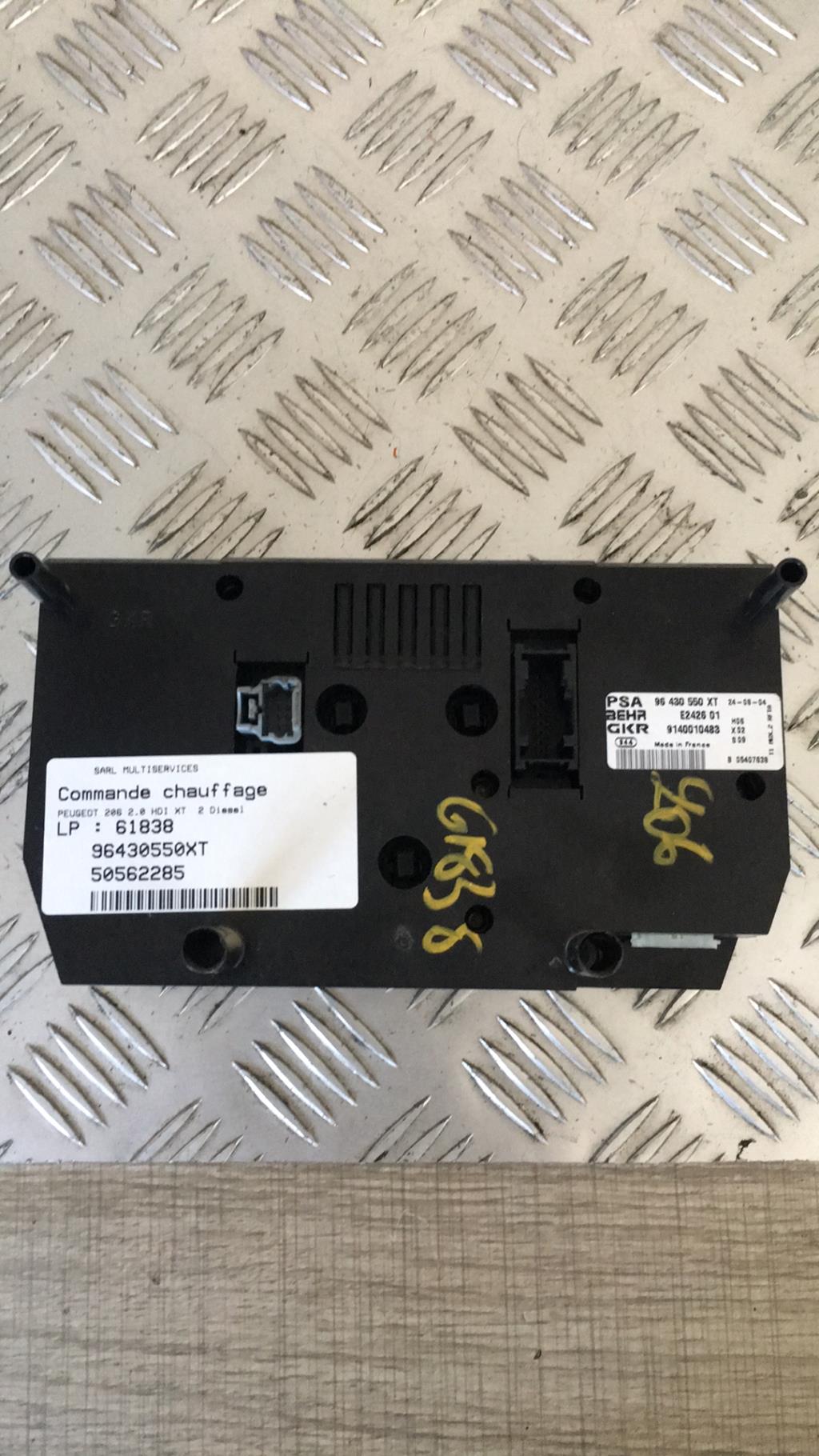 Commande chauffage PEUGEOT 206 PHASE 2 Diesel - 1