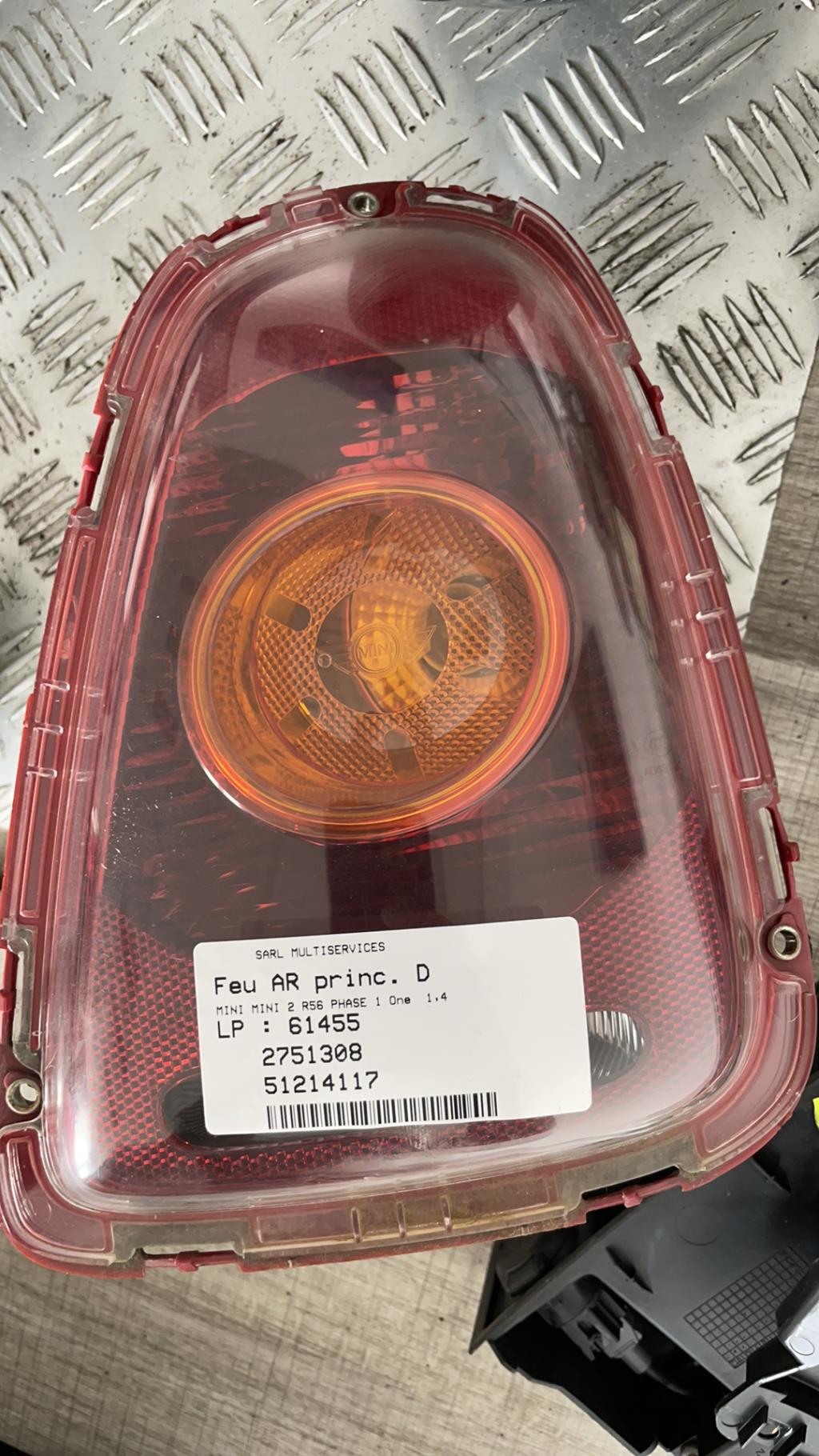 Fanale posteriore principale destro (luci) MINI MINI 2 R56 PHASE 1  - 1
