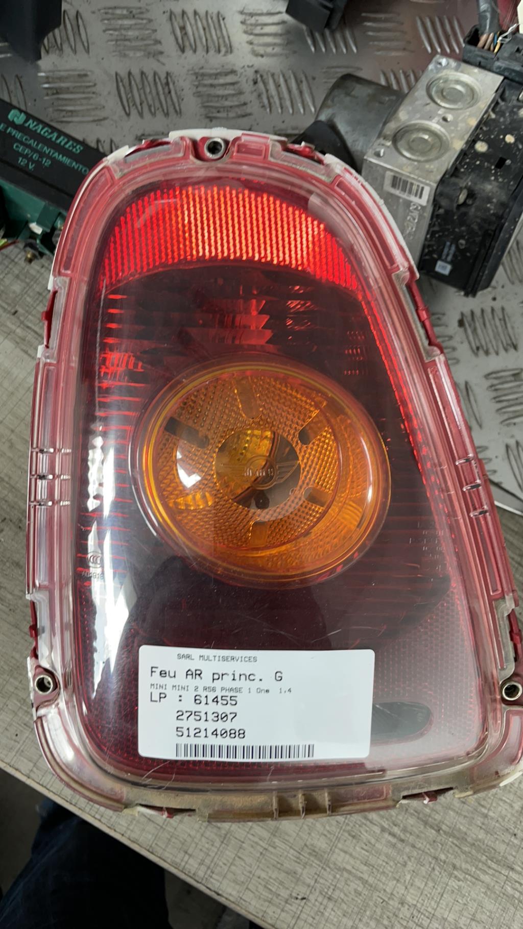 Fanale posteriore principale sinistro (luci) MINI MINI 2 R56 PHASE 1  - 1