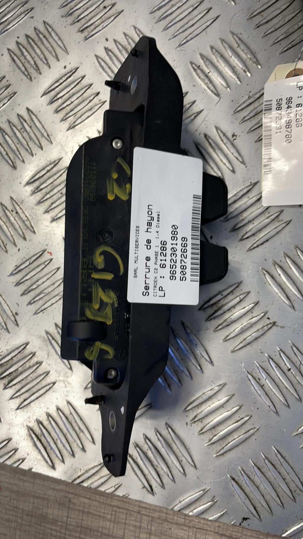 Serrure de hayon CITROEN C2 PHASE 1 Diesel - 1