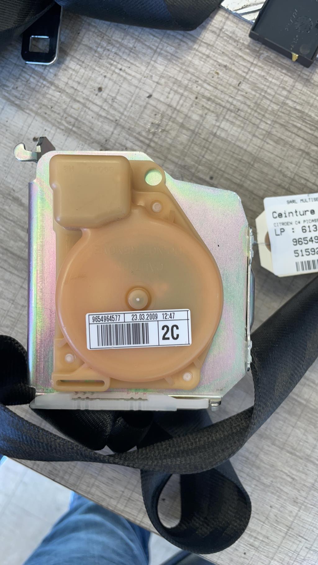 Cintura di sicurezza posteriore destra CITROEN C4 PICASSO 1 Diésel - 1
