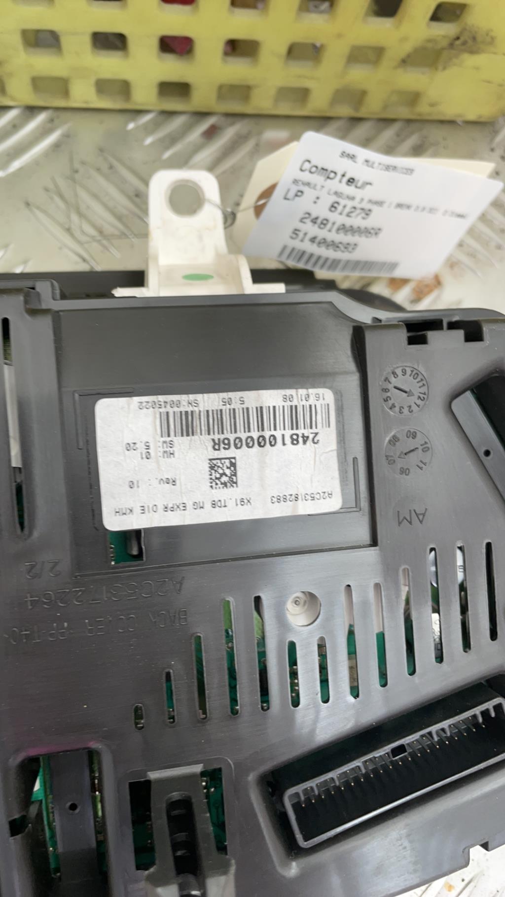 Compteur RENAULT LAGUNA 3 PHASE 1 BREAK Diesel - 1