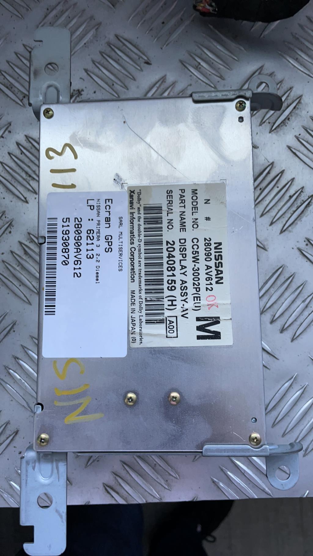Ecran GPS NISSAN PRIMERA 3 BREAK Diesel - 1