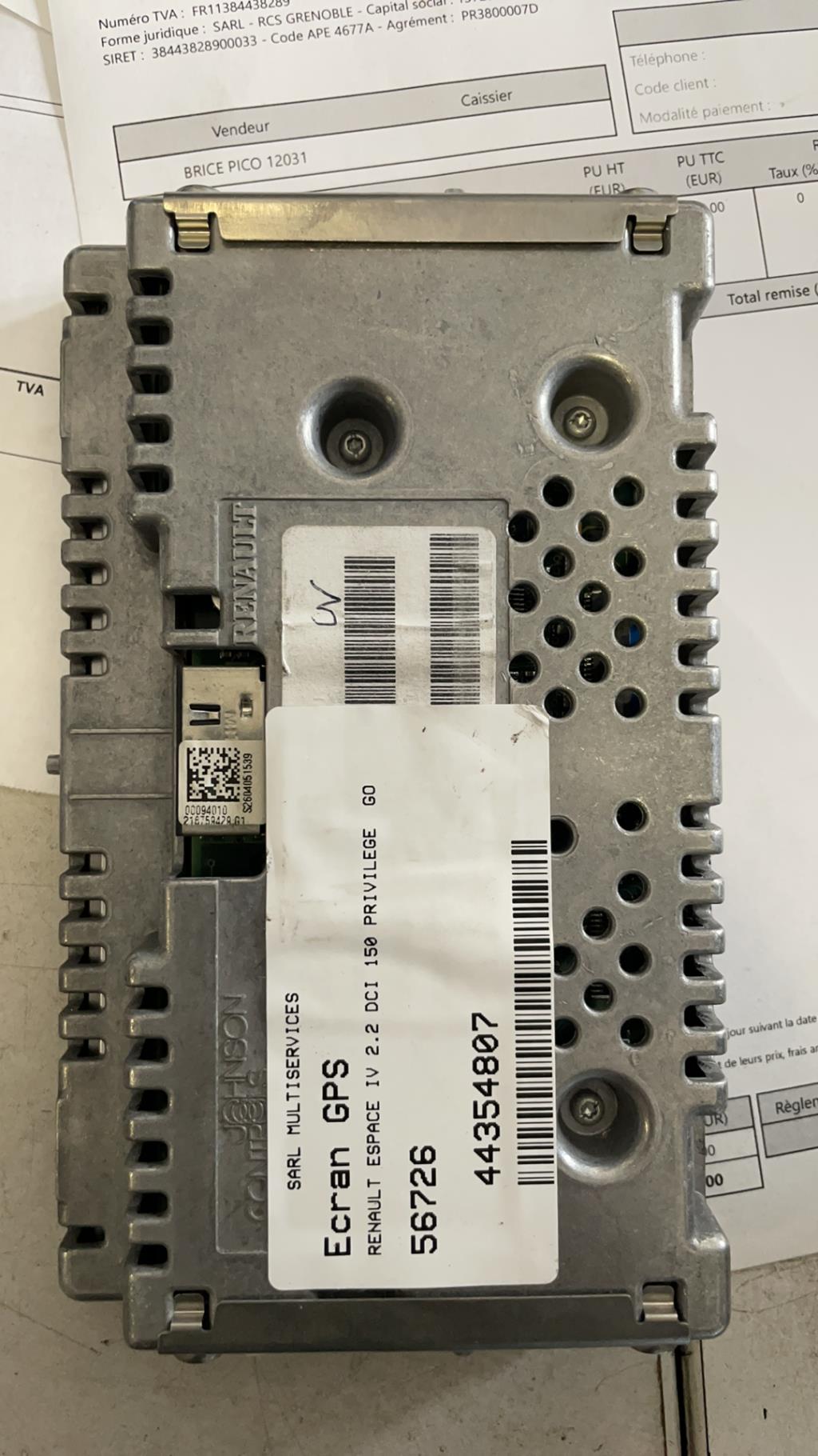 Ecran GPS RENAULT ESPACE 4 PHASE 1 Diesel - 1