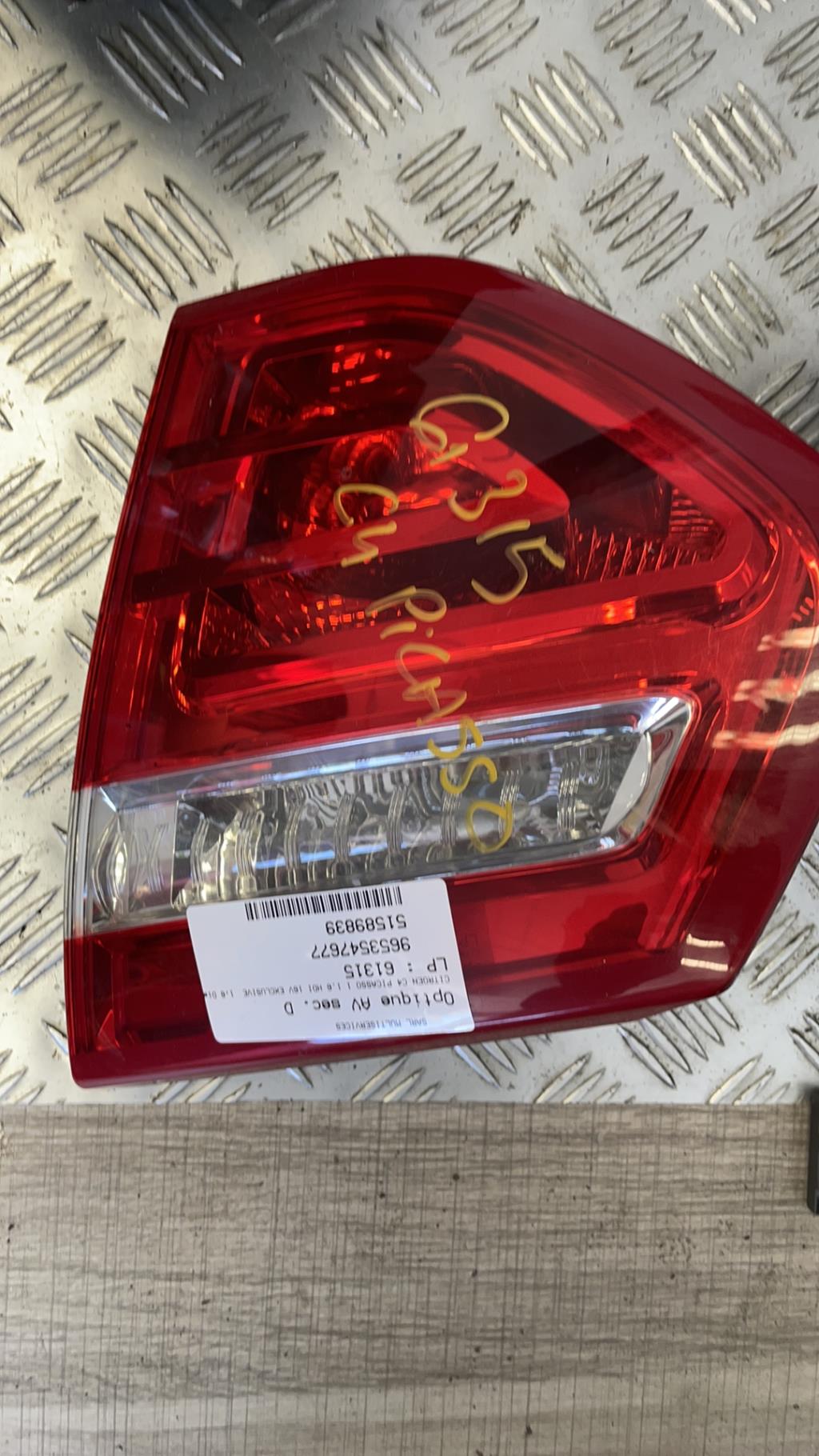 Fanale posteriore principale destro (luci) CITROEN C4 PICASSO 1 Diésel - 1