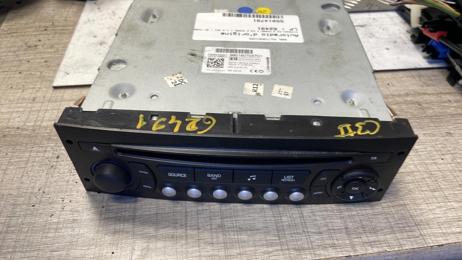 Autoradio originale CITROEN C3 2 PHASE 1 Diésel - 1