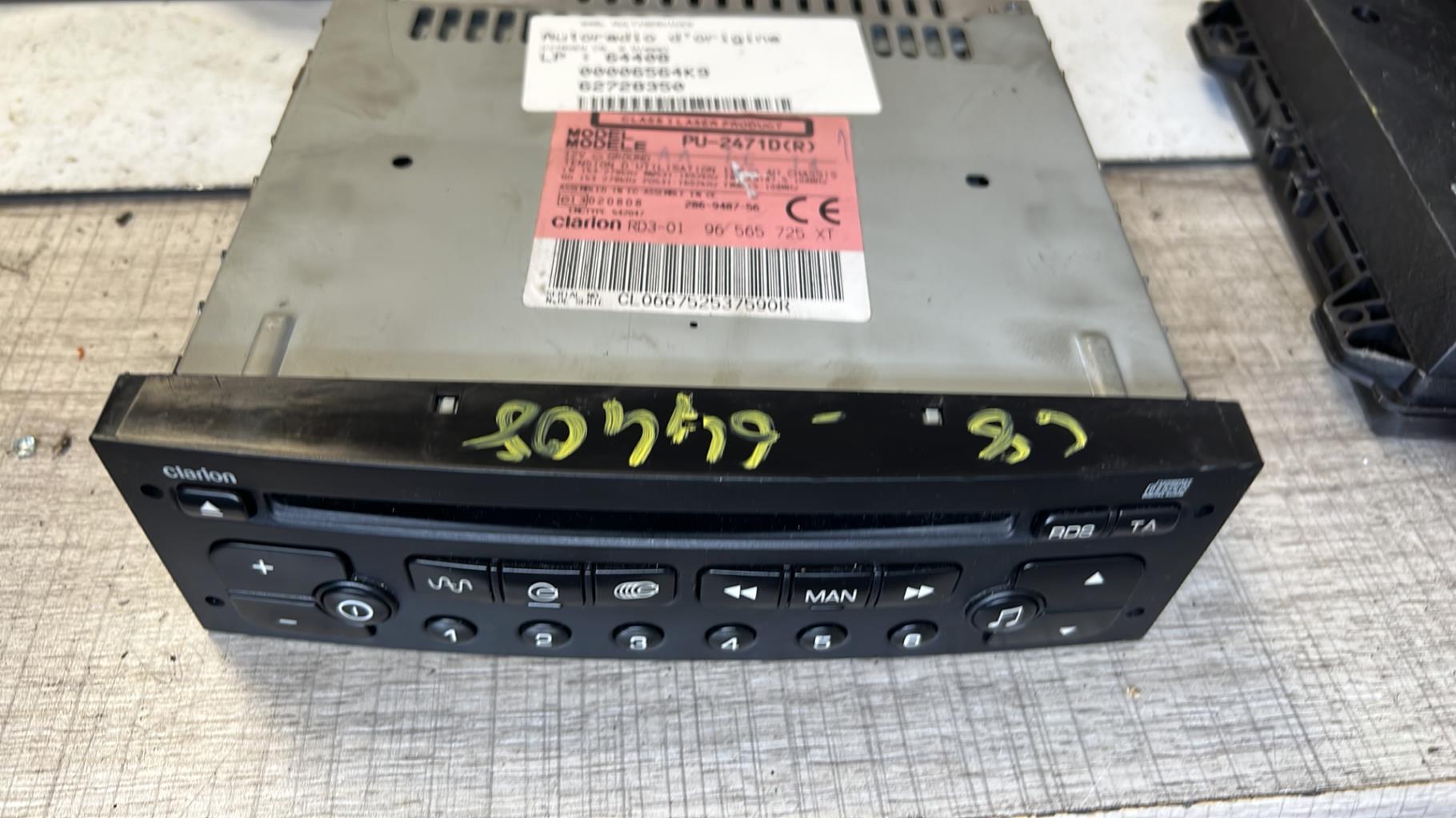 Autorradio original CITROEN C8 Diésel - 1