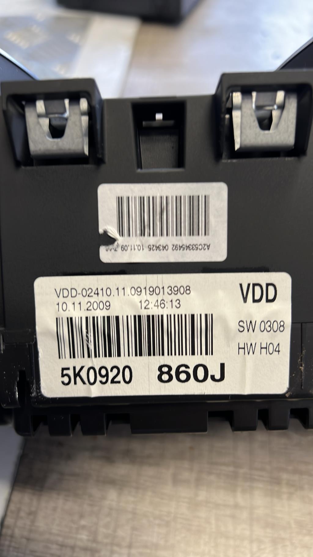 Compteur VOLKSWAGEN GOLF 6 Diesel - 1