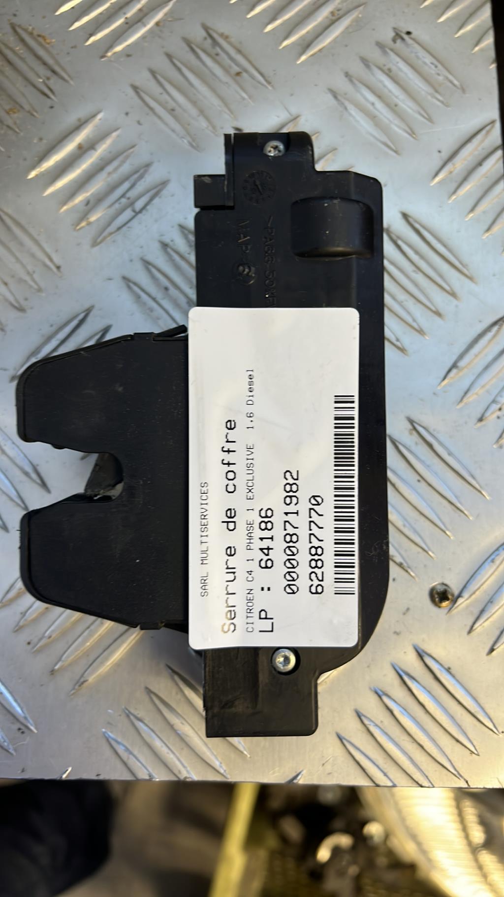 Serrure de coffre CITROEN C4 1 PHASE 1 Diesel - 1