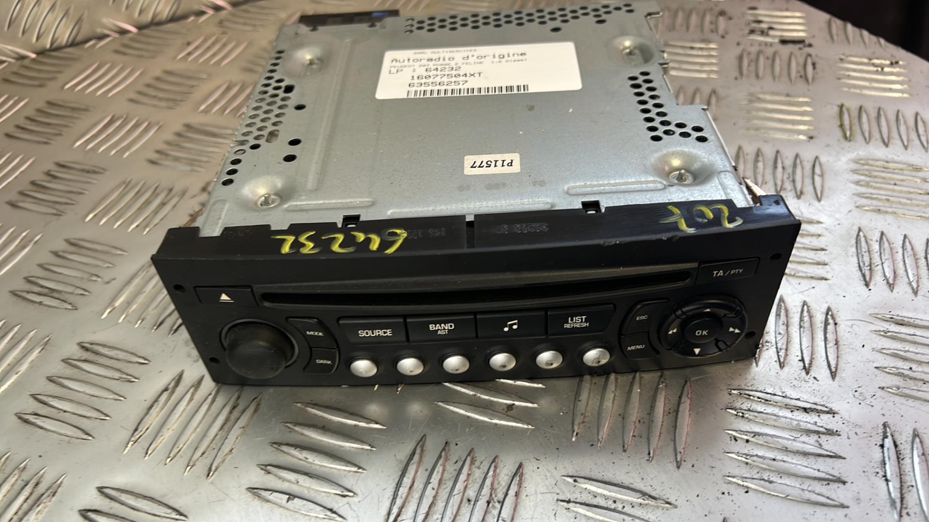 Autoradio originale PEUGEOT 207 PHASE 2 Diésel - 1