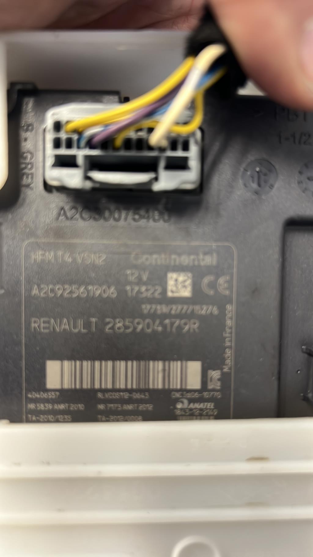 Lettore schede (bloccasterzo) RENAULT CAPTUR 1 PHASE 2 Diésel - 1