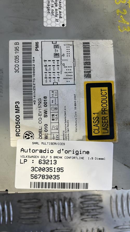 Foto del ricambio