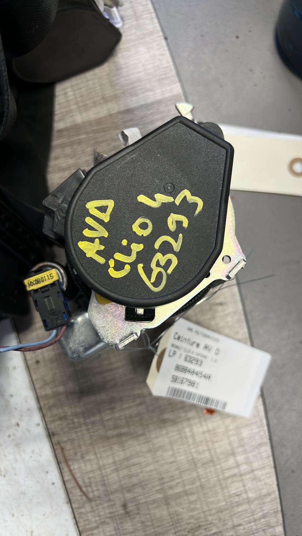 Cintura di sicurezza anteriore destra RENAULT CLIO 4 PHASE 1  - 1