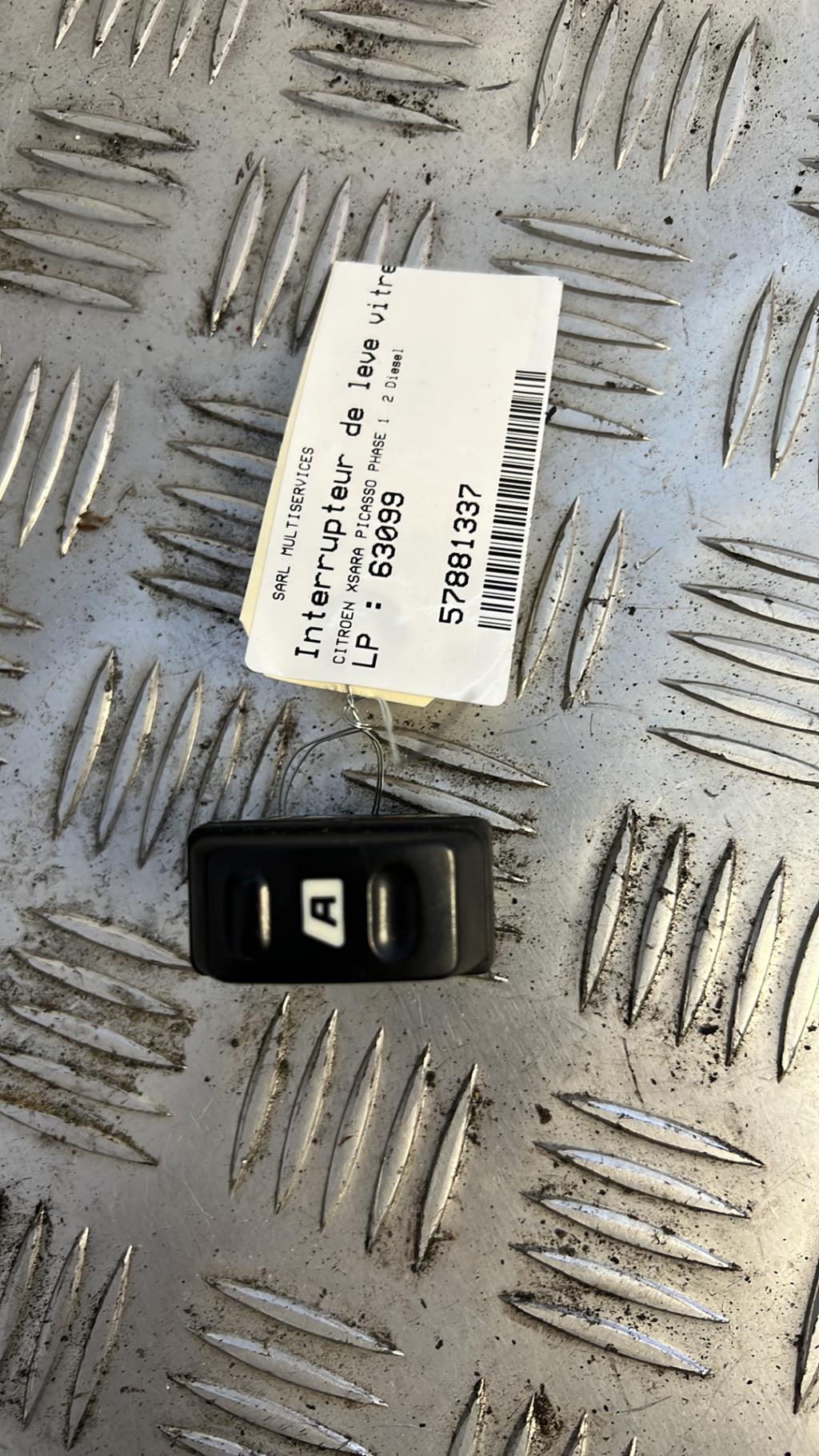 Interruttore lavacristalli anteriore destro CITROEN XSARA PICASSO PHASE 1 Diésel - 1
