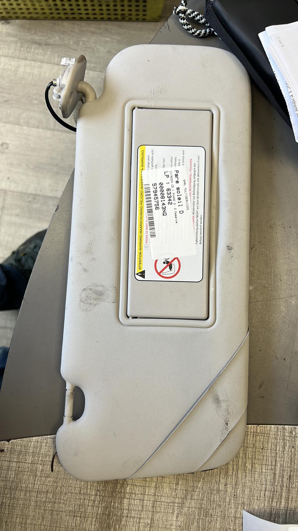 Visiera parasole destra CITROEN C5 1 PHASE 2 Gasolina - 1