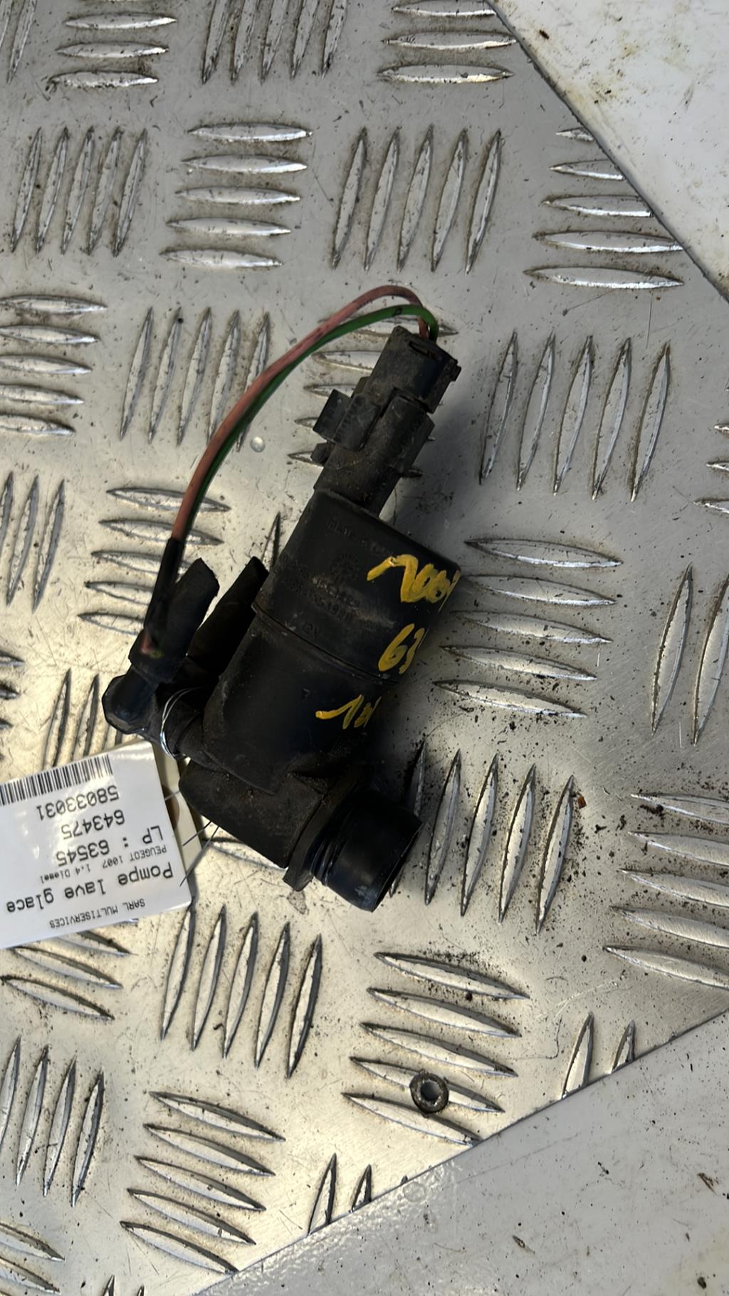 Pompa lavacristalli anteriore PEUGEOT 1007 Diésel - 1