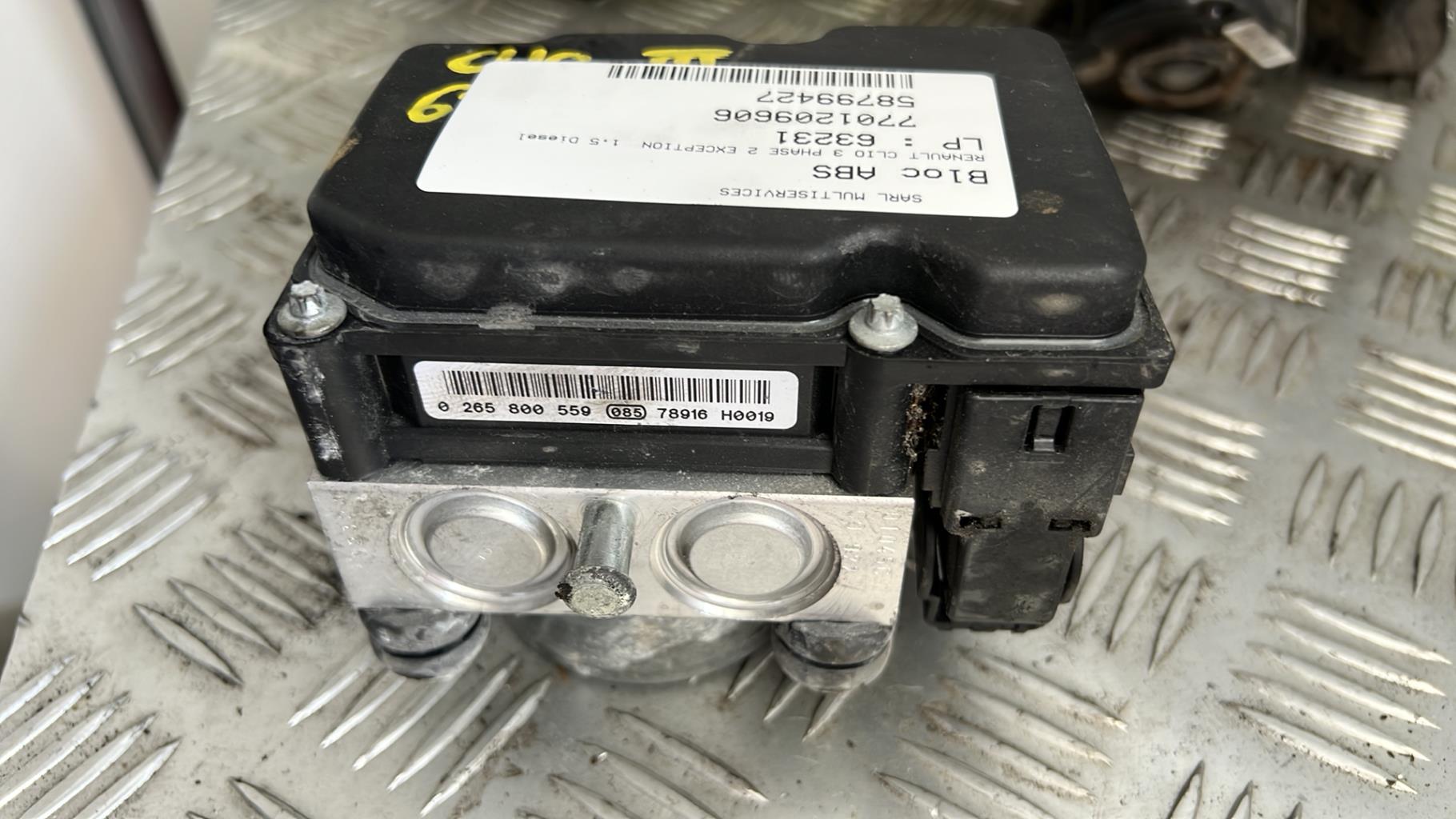 Blocco ABS (antibloccaggio freni) RENAULT CLIO 3 PHASE 2 Diésel - 1