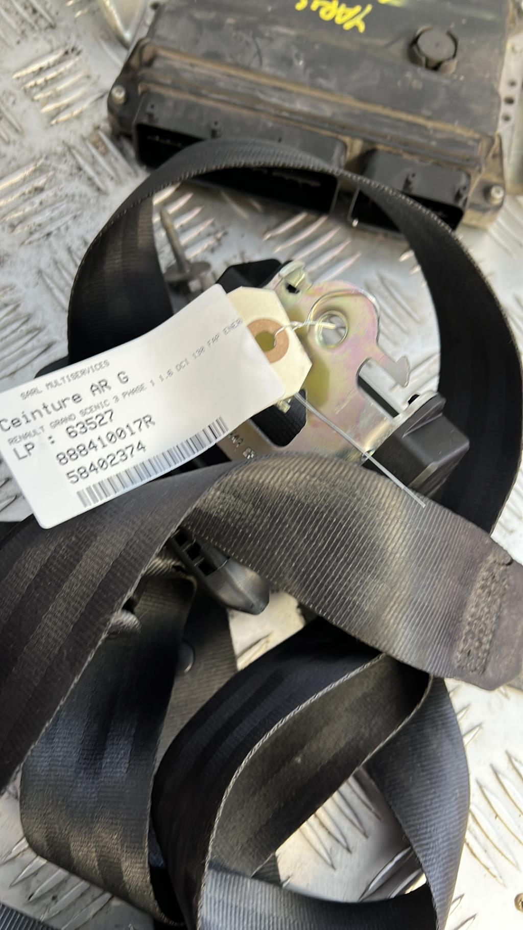 Cintura di sicurezza posteriore sinistra RENAULT GRAND SCENIC 3 PHASE 1 Diésel - 1