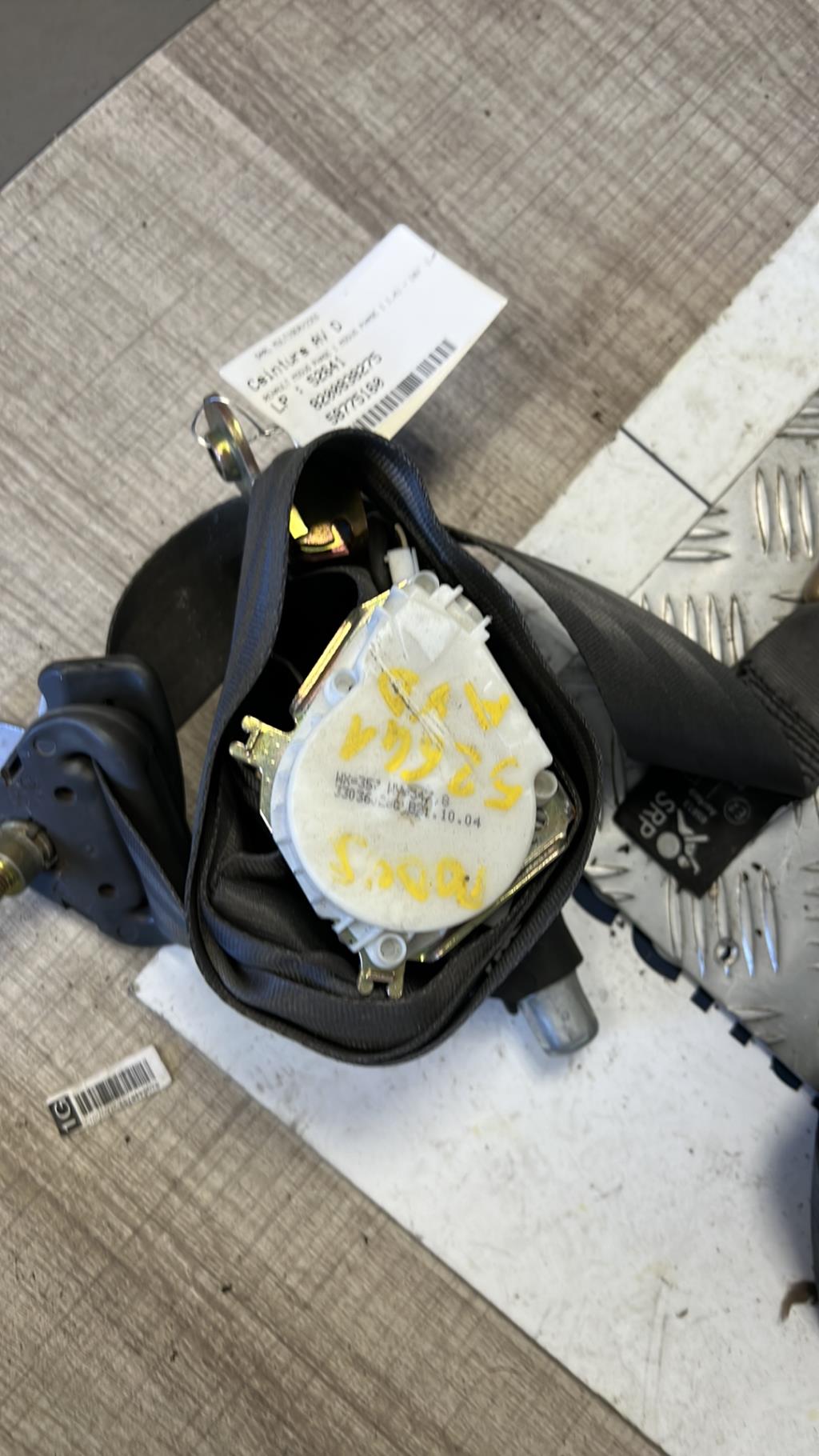 Cintura di sicurezza anteriore destra RENAULT MODUS PHASE 1 Gasolina - 1