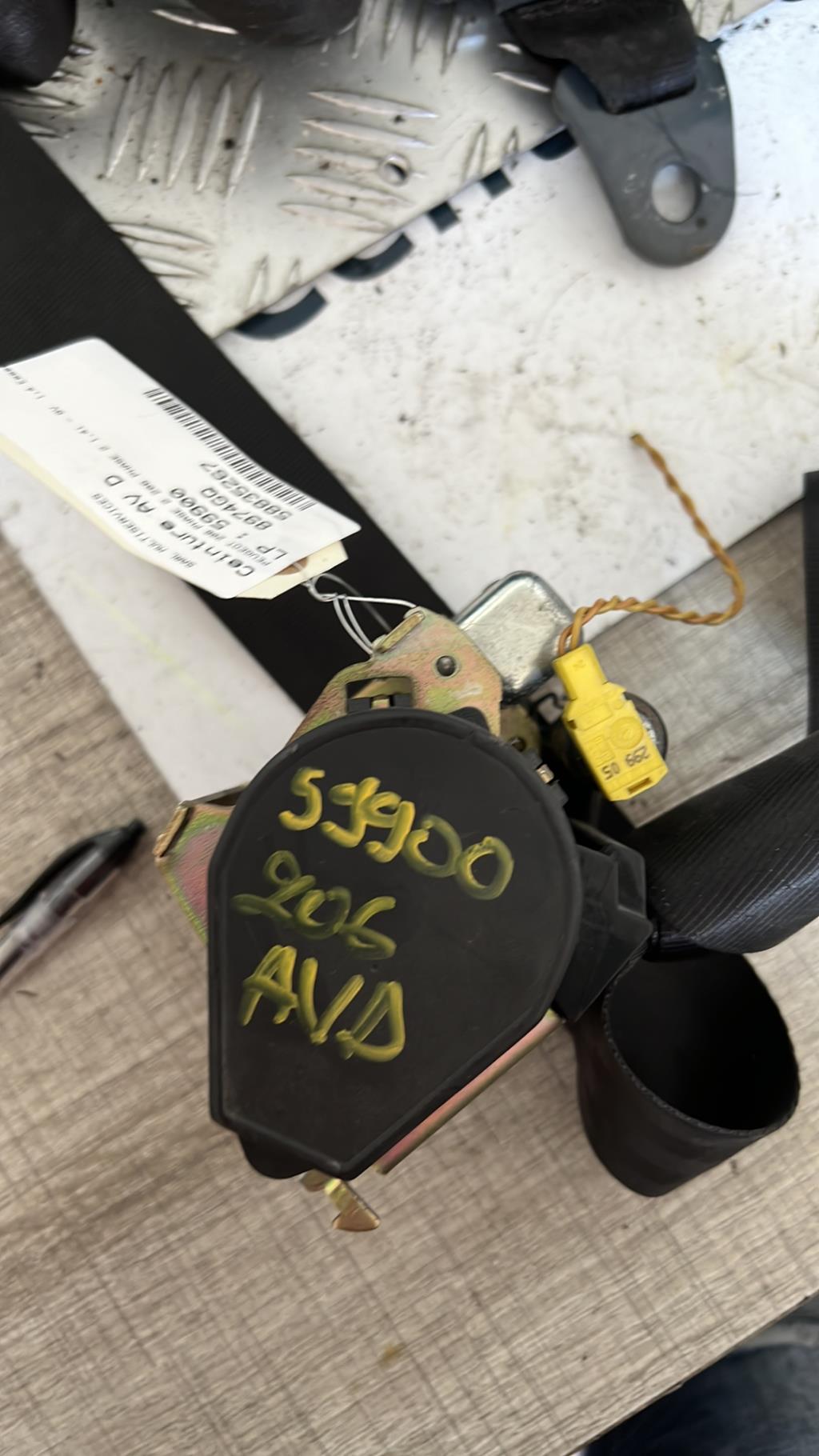 Cintura di sicurezza anteriore destra PEUGEOT 206 PHASE 2 Gasolina - 1