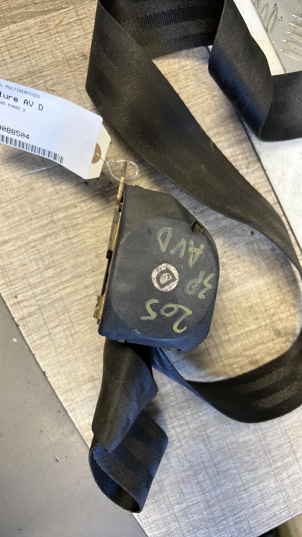 Cintura di sicurezza anteriore destra PEUGEOT 205 PHASE 2  - 1