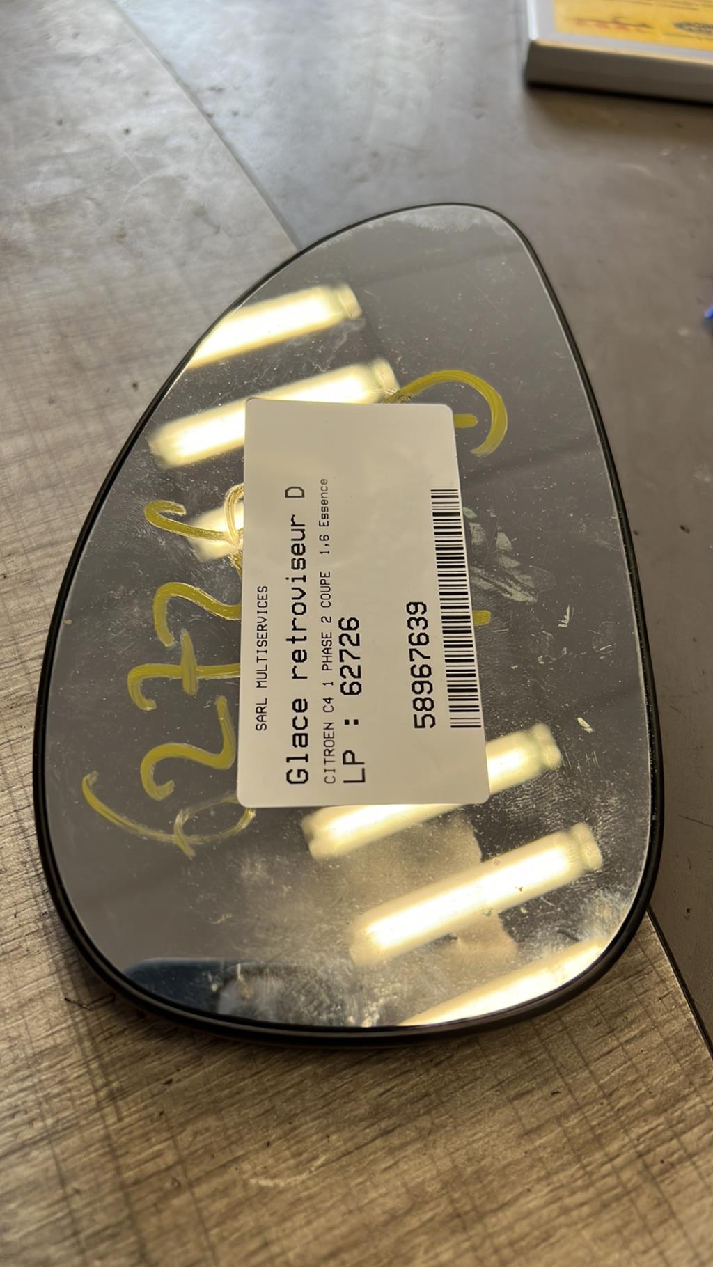 Vetro specchietto retrovisore destro CITROEN C4 1 PHASE 2 COUPE Gasolina - 1