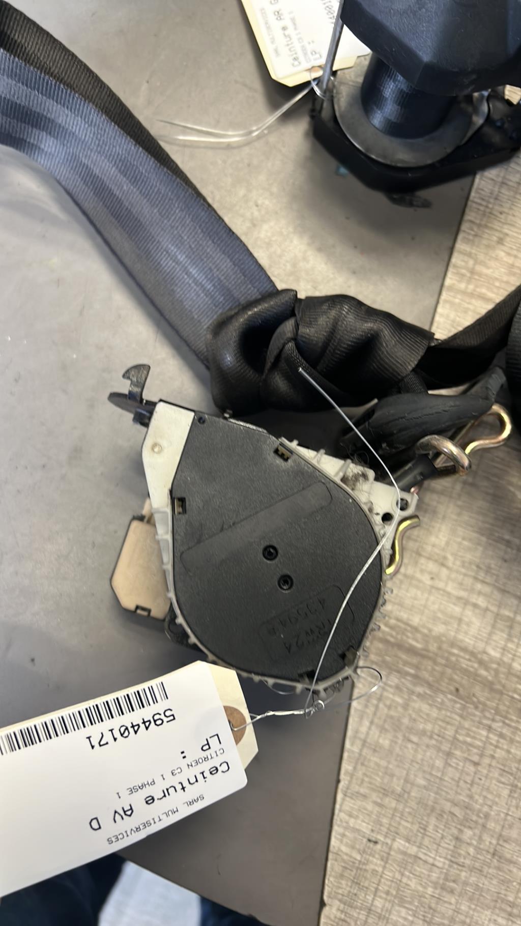 Cintura di sicurezza anteriore destra CITROEN C3 1 PHASE 1 Gasolina - 1