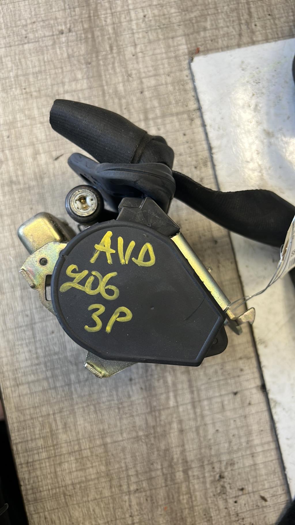 Cintura di sicurezza anteriore destra PEUGEOT 206 PHASE 1 Diésel - 1