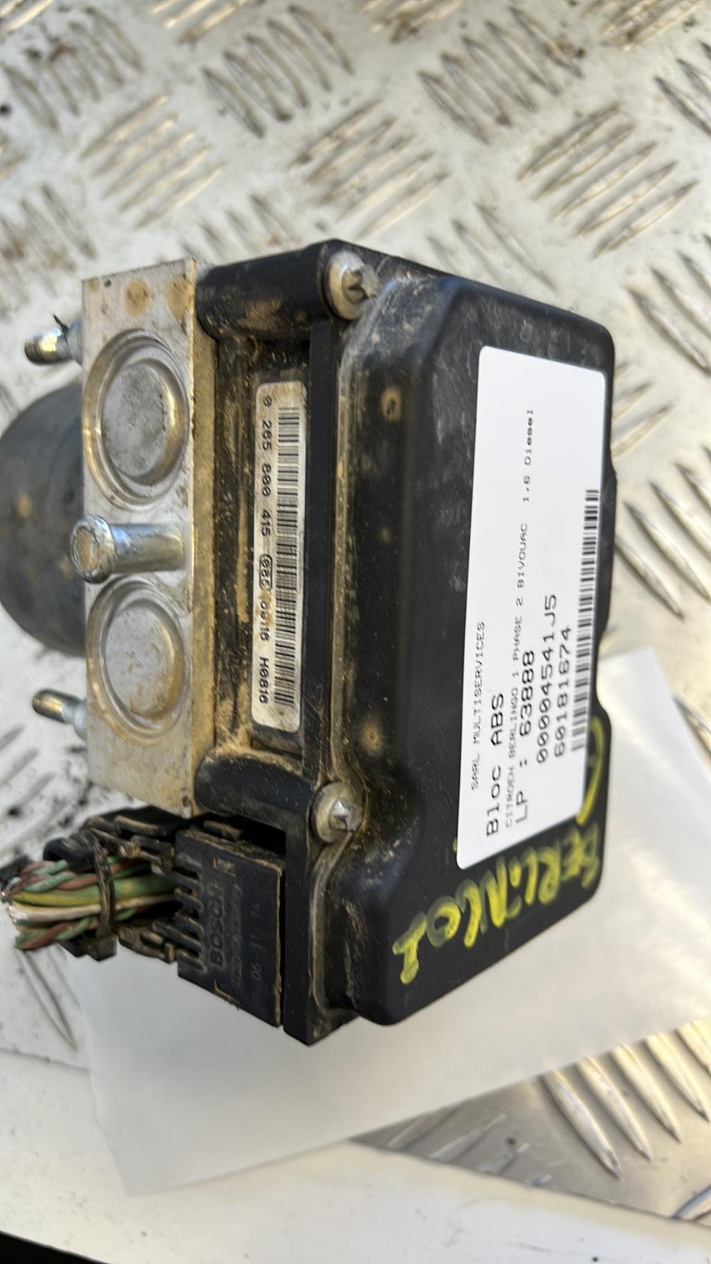 Blocco ABS (antibloccaggio freni) CITROEN BERLINGO 1 PHASE 2 Diésel - 1