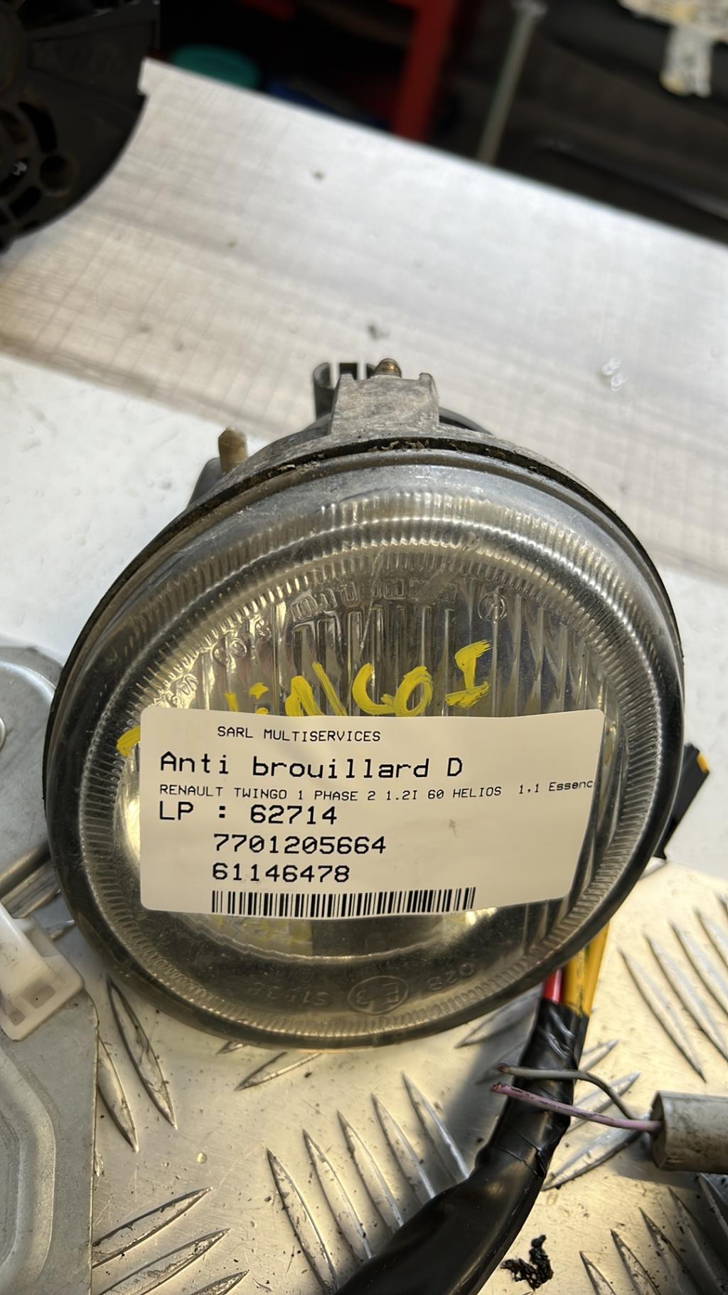 Fendinebbia destro (luci) RENAULT TWINGO 1 PHASE 2 Gasolina - 1