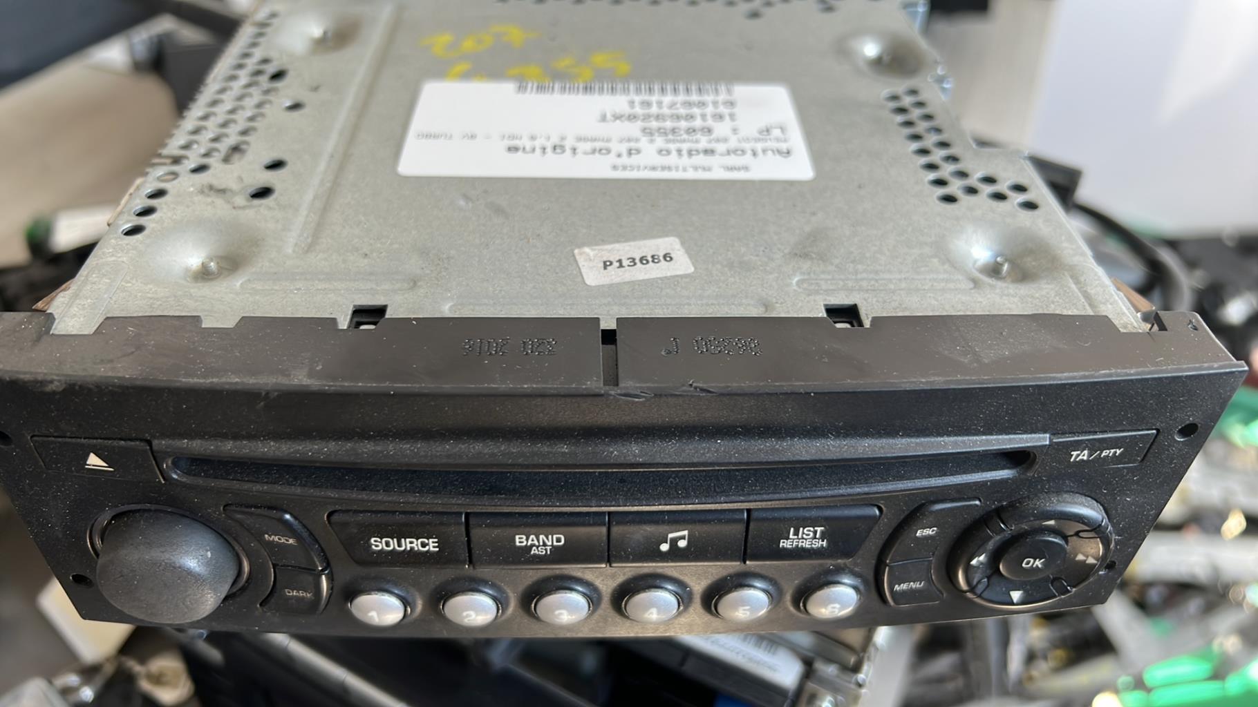 Autoradio originale PEUGEOT 207 PHASE 2 Diésel - 1