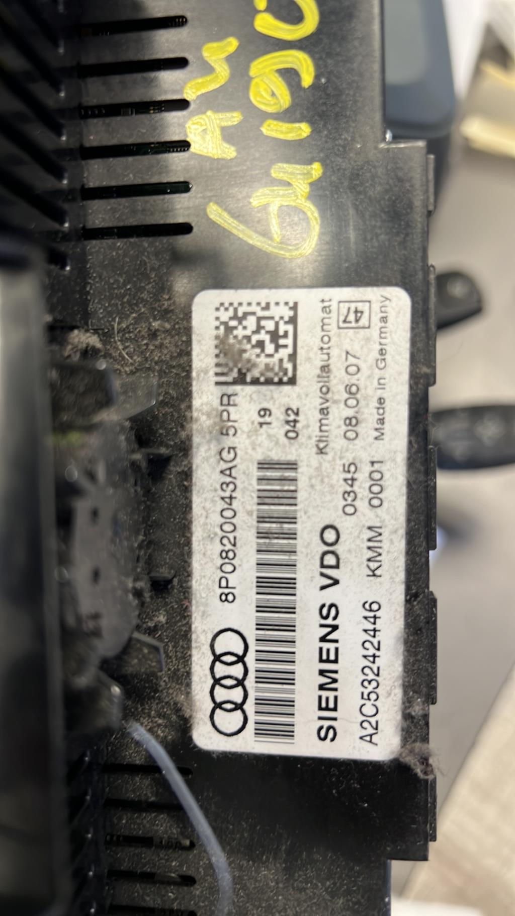 Commande chauffage AUDI A3 2 SPORTBACK PHASE 1 Diesel - 1