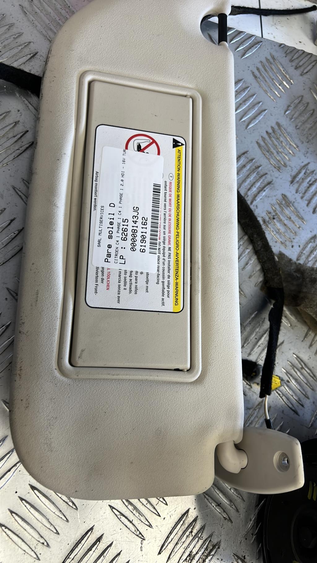 Visiera parasole destra CITROEN C4 1 PHASE 1 Diésel - 1
