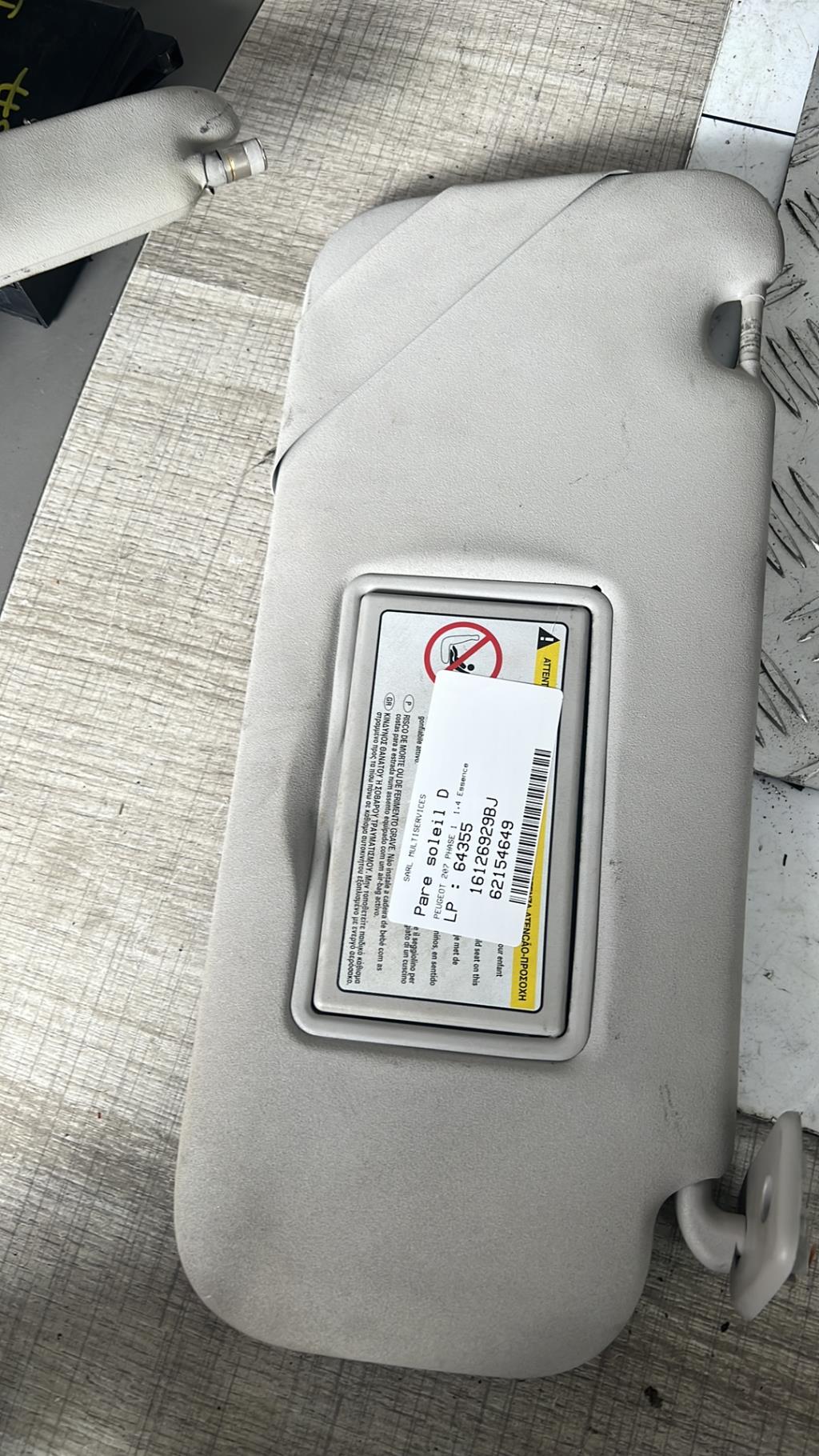 Visiera parasole destra PEUGEOT 207 PHASE 1 Gasolina - 1